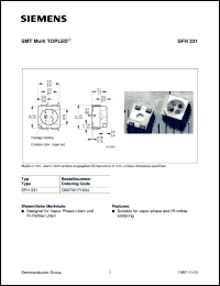 SFH331 datasheet: Super-red multi TOPLED SFH331