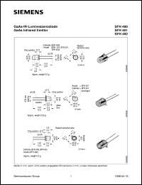 SFH400-3 datasheet: GaAs infrared emitter SFH400-3