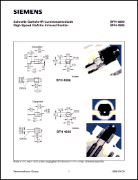 SFH4590 datasheet: High-speed GaAlAs infrared emitter SFH4590