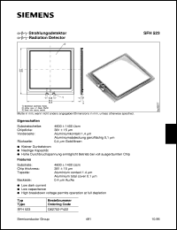 SFH523 datasheet: Radiation detector SFH523