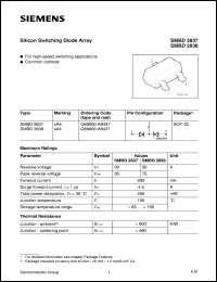SMBD2837 datasheet: Silicon switching diode array SMBD2837