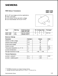SMBT5086 datasheet: PNP silicon transistor for AF input stages and driver application SMBT5086