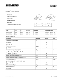 SPU21N05L datasheet: N-channel SIPMOS power transistor SPU21N05L