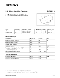 SXT2907A datasheet: PNP silicon switching transistor SXT2907A