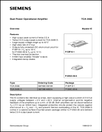 TCA2465G datasheet: Dual power operational amplifier TCA2465G