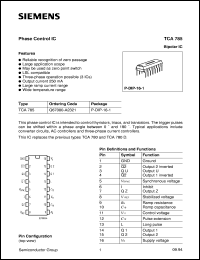 TCA785 datasheet: Phase control IC TCA785