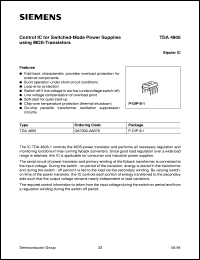 TDA4605 datasheet: Control IC for switching-mode power supplies using MOS-transistor TDA4605