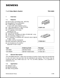 TDA6920 datasheet: 7x5 video matrix switch TDA6920