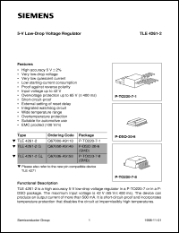 TLE4261-2 datasheet: 5-V low-drop voltage regulator TLE4261-2