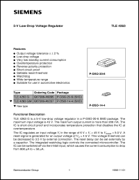 TLE4263G datasheet: 5-V low-drop voltage regulator TLE4263G