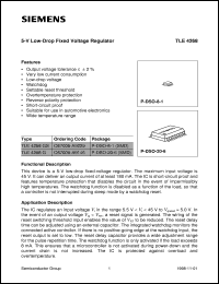 TLE4268GS datasheet: 5-V low-drop fixed voltage regulator TLE4268GS