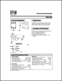 4N40 datasheet: Optocoupler. Photo SCR Output; GaAs Input 4N40
