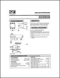 H11C1 datasheet: Optocoupler. Photo SCR Output; GaAs Input H11C1