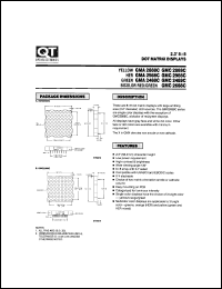 GMA2988C datasheet: Dot Matrix Display. 2.3" Displays 8X8 Dot Matrix GMA2988C