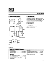 H24B2 datasheet: Optocoupler. Photodarlington Output; GaAs Input (No base connection) H24B2