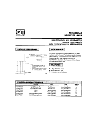 HLMP-0401 datasheet: Led Lamp. 2.5 X 7.4 mm Rectangular Lamp HLMP-0401