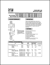 HLMP-1340 datasheet: Led Lamp. T-100 Clear Lens HLMP-1340