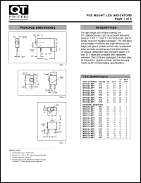 MV5064.MP4A datasheet: Pcb Mount Led Indicator. T-1 (3 mm) MV5064.MP4A