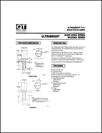 MV3750 datasheet: Led Lamp. T-1 3/4 Clear Lens MV3750