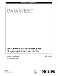 P89CE558EFB/01 datasheet: Single-chip 8-bit microcontroller P89CE558EFB/01