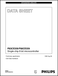 P80CE559EBB/01 datasheet: Single-chip 8-bit microcontroller P80CE559EBB/01