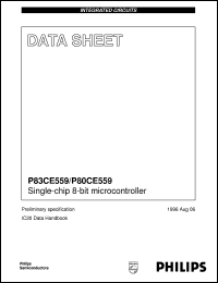 P80CE559EFB/00 datasheet: Single-chip 8-bit microcontroller P80CE559EFB/00