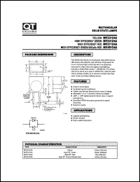 MV57124A datasheet: Led Lamp. .220" X .125" Rectangular Lamp MV57124A