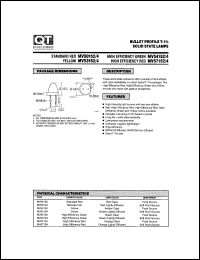 MV50154 datasheet: Led Lamp. T-1 3/4 Bullet Lens MV50154