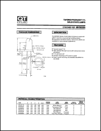 MV5022A datasheet: Led Lamp. T-1 3/4 Tapered Lens MV5022A