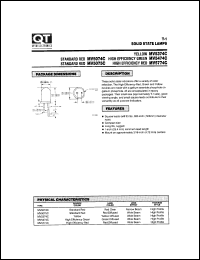 MV5374C datasheet: Led Lamp. T-1 Lamps MV5374C