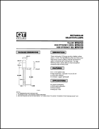 MV54123 datasheet: Led Lamp. 2 X 5 mm Rectangular Lamp MV54123