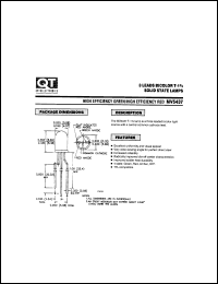 MV5437 datasheet: Led Lamp. T-1 3/4 Bicolor MV5437