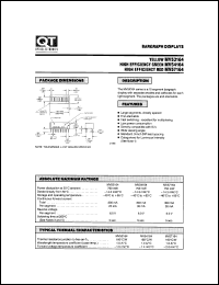 MV57164 datasheet: Light Bar. 10 Segment Bargraph MV57164