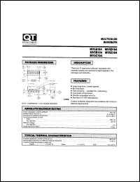 MV5A164 datasheet: Light Bar. 10 Segment Bargraph MV5A164