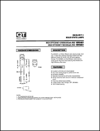 MV6661A datasheet: Led Lamp. T-100 Bicolor MV6661A