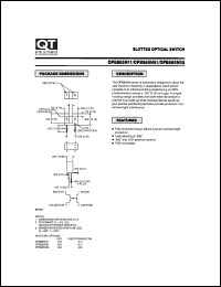 OPB865N11 datasheet: Phototransistor Optical Interrupter Switche without Tabs/Gap Width=3.18 mm OPB865N11