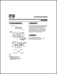 QVB11134 datasheet: Phototransistor Optical Interrupter Switche with Tabs/Gap Width=3.18 mm QVB11134