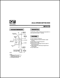 QEC121 datasheet: Plastic Infrared Light Emitting Diode. 880 nm AlGaAs QEC121