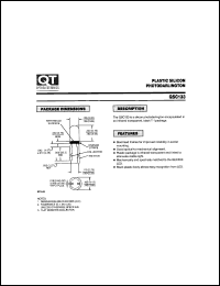 QSC133 datasheet: Plastic Silicon Infrared Photosensor. Photodarlington QSC133