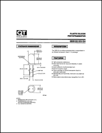 QSD123 datasheet: Plastic Silicon Infrared Photosensor. Phototransistor QSD123