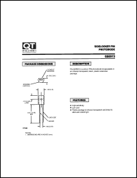 QSE973 datasheet: Plastic Silicon Pin Photodiode. QSE973