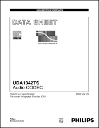 UDA1342TS datasheet: Audio Codec UDA1342TS