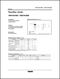 1SR154-400 datasheet: Rectifier diode 1SR154-400
