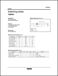 1SS244 datasheet: Switching diode 1SS244