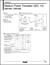 2SD1664 datasheet: NPN silicon medium power transistor 2SD1664