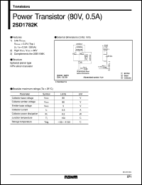 2SD1782K datasheet: NPN silicon power transistor 2SD1782K