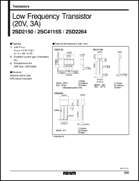 2SD2150 datasheet: NPN silicon low frequency transistor 2SD2150