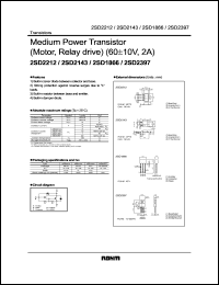 2SD2397 datasheet: Medium power transistor 2SD2397