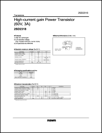 2SD2318 datasheet: High-current gain power transistor 2SD2318