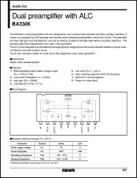 BA3306 datasheet: Dual preamplifier with ALC BA3306